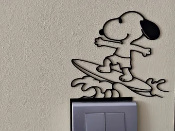 Adorno temático: Snoopy Light Switch / Outlet Decoration – Model 70 — vista de referencia 5