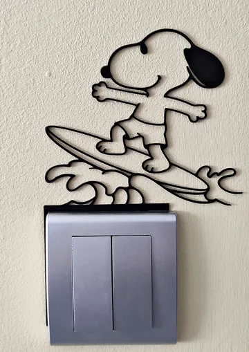 Adorno temático: Snoopy Light Switch / Outlet Decoration – Model 70 — vista de referencia 4