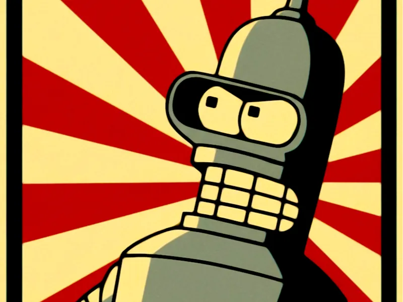 Hueforge - Bender from Futurama "Kill all humans"