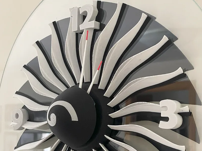 Orologio a Reattore da Parete Aeronautico