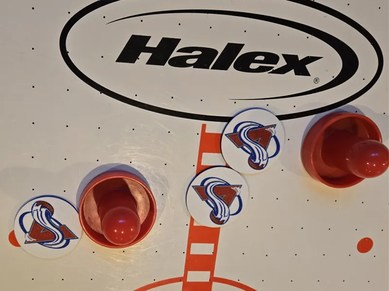 Table Hockey Puck Avalanche