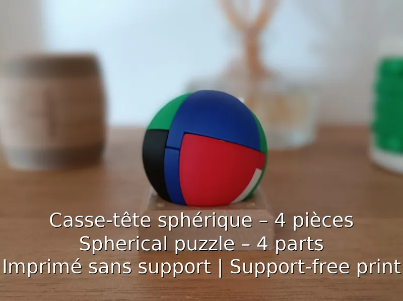 Casse-tête sphérique – 4 pièces