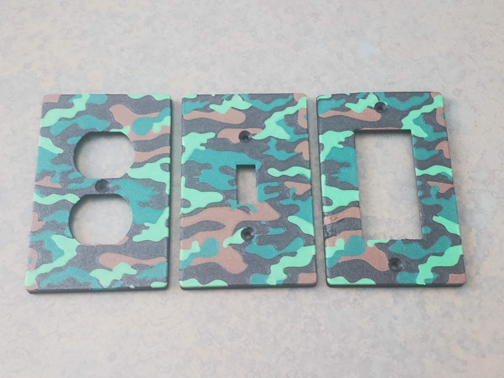 Camouflage Light Switch and Outlet Covers