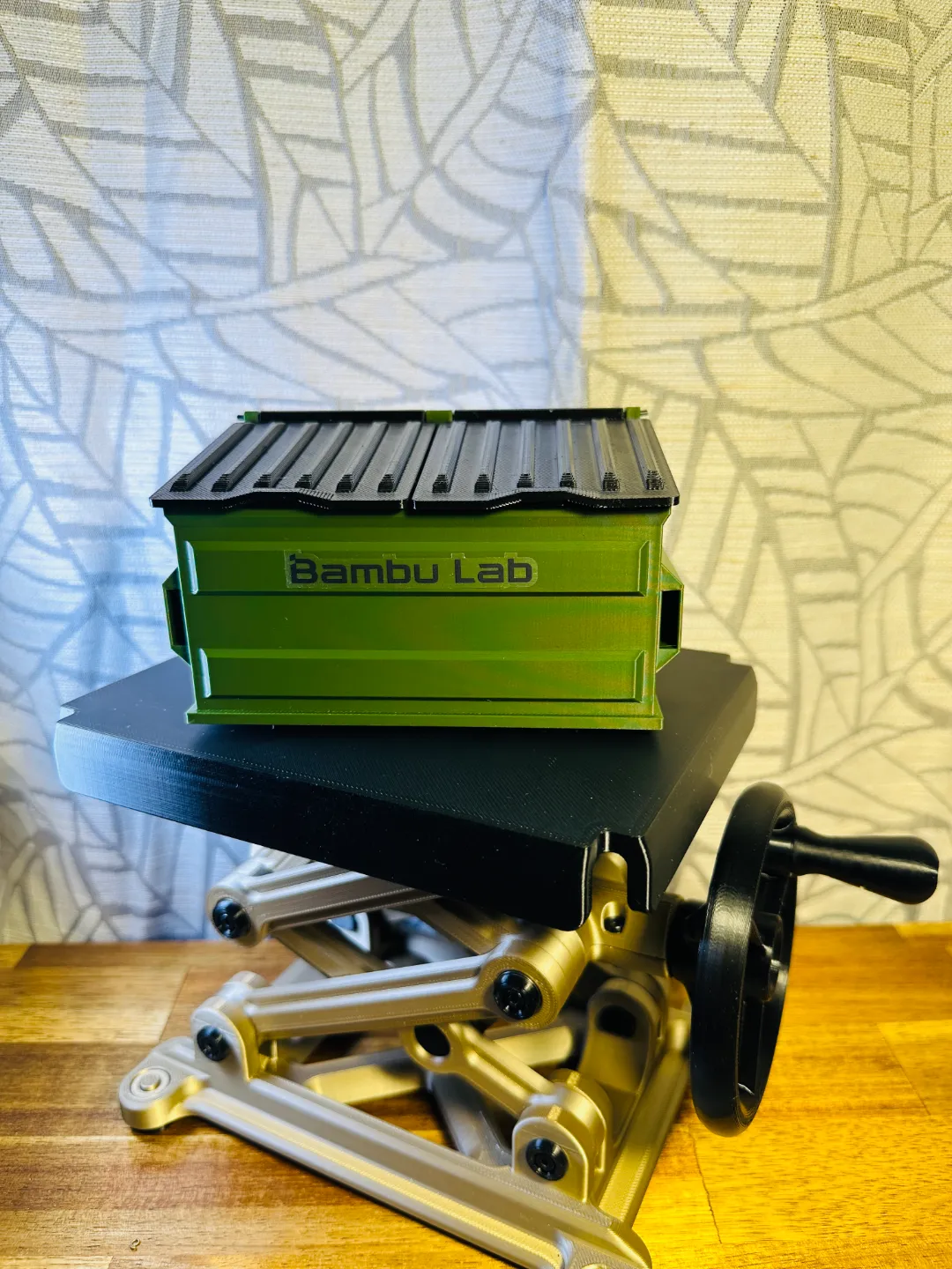 Desk Dumpster Bin - Desktop Storage Mini Trash Can view 3