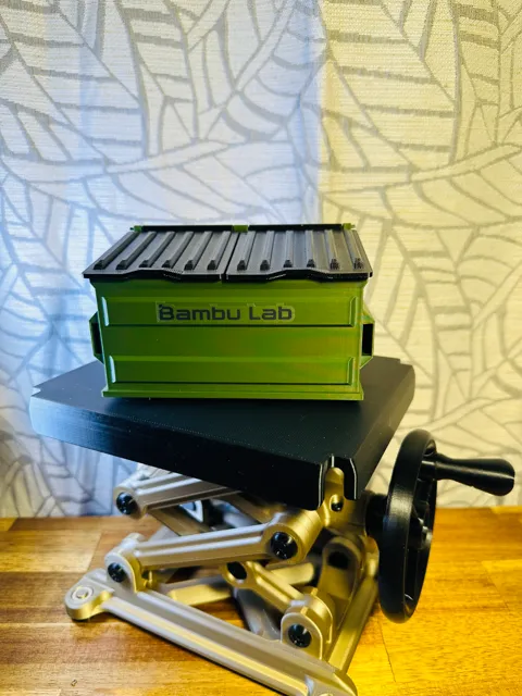 Desk Dumpster Bin - Desktop Storage Mini Trash Can view 3
