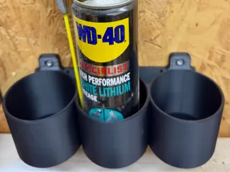 Wall Mount Can holder x3 (Ver. 2 to fit A1 Mini)