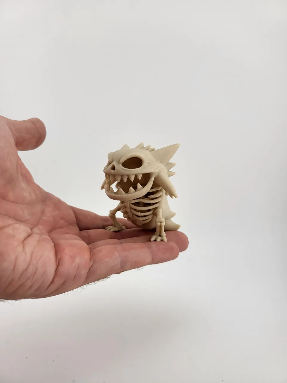 Gengar Skeleton 3D Model Stylized Pokémon Figurine view 3