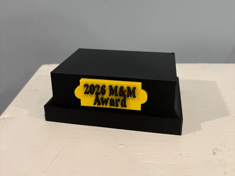 Customizable Base/Stand for a Trophy