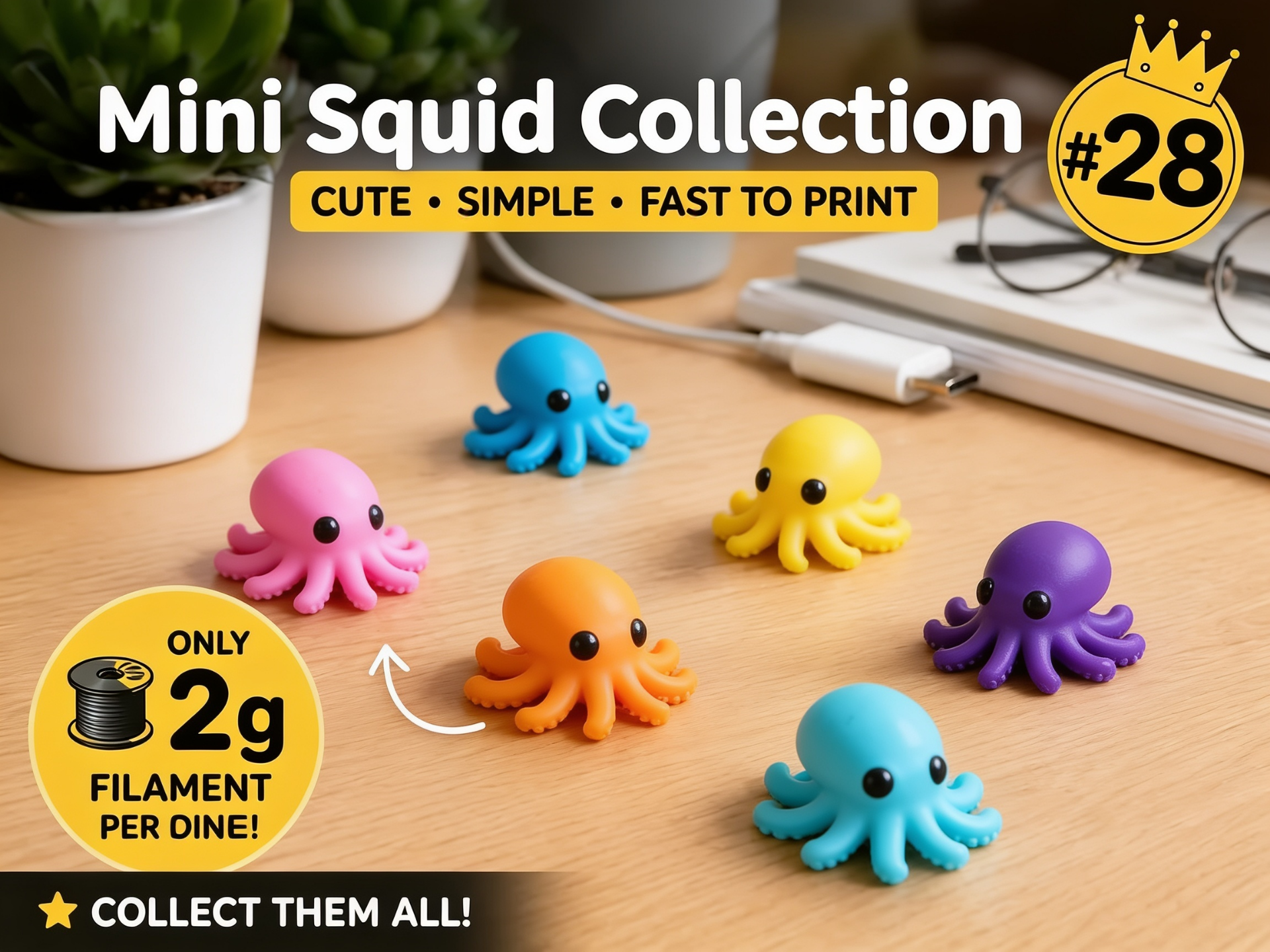 Mini Squid Fidget - Micro Zoo