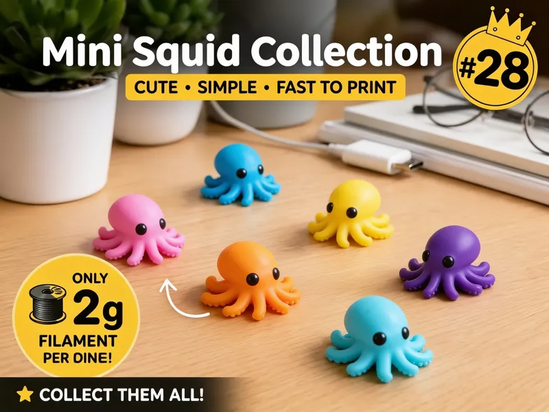 Mini Squid Fidget - Micro Zoo