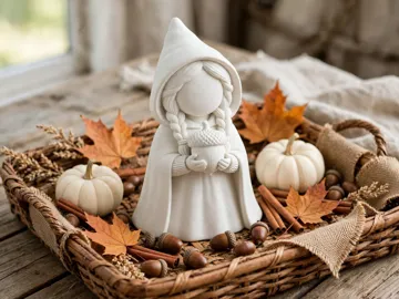 Accesorio de iluminación decorativa: Tealight Witch With Acorn Figure — vista de referencia 5
