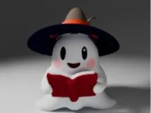 Cute Reading Ghost