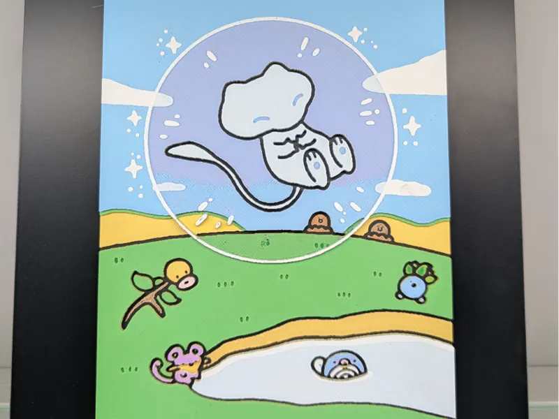 Bubble Mew - Pokemon Hueforge