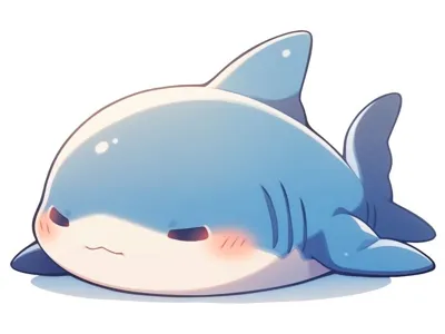 cute shark key chain