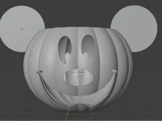 Mickey Halloween Pumpkin Holder