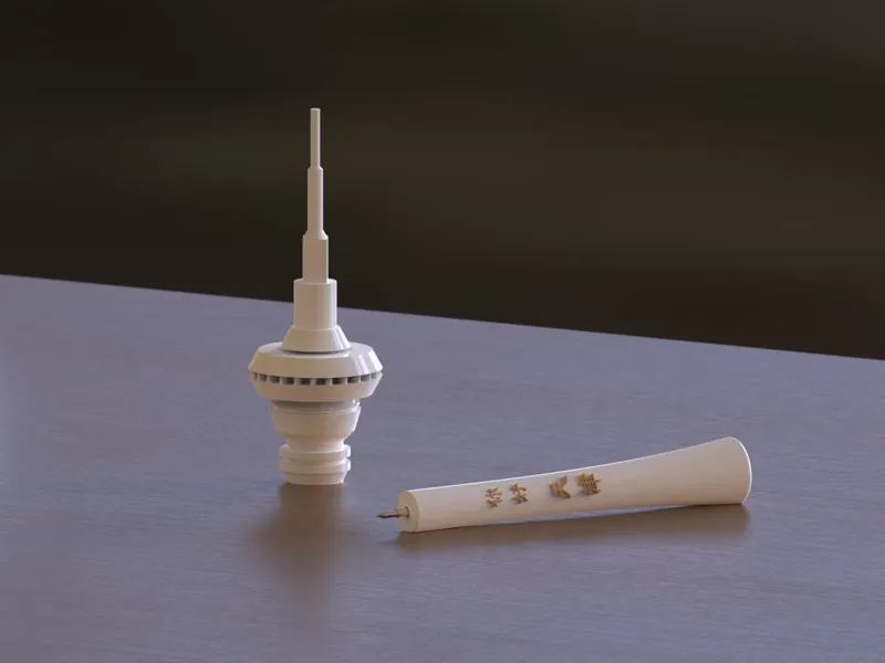 指尖陀螺签字笔 天津电视塔（天塔）造型