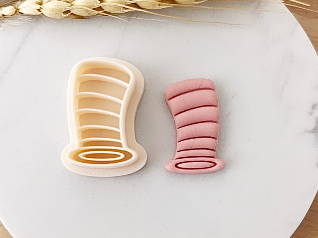 Cat in the Hat polymer clay cutter