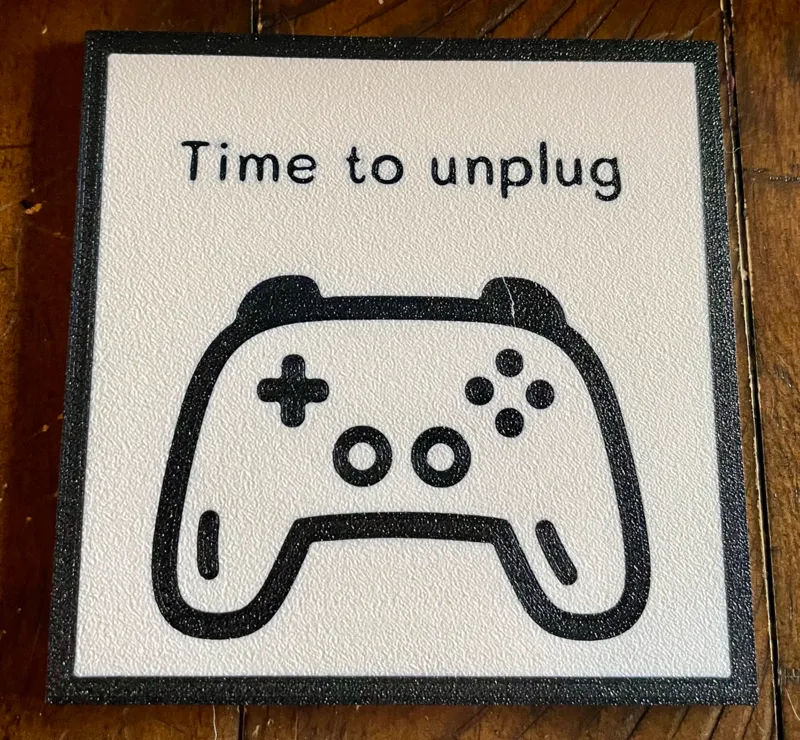 100mm Coaster - Time to unplug