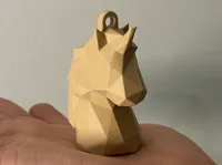 Porte-clés licorne low poly — photo 1