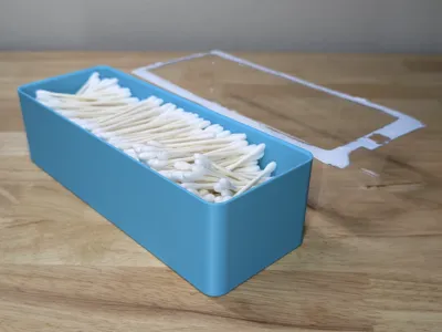 Q-Tip Cotton Swab Cabinet Drawer Organizing Bin