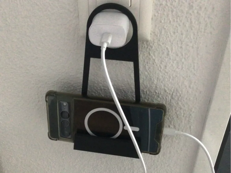 Phone holder for socket