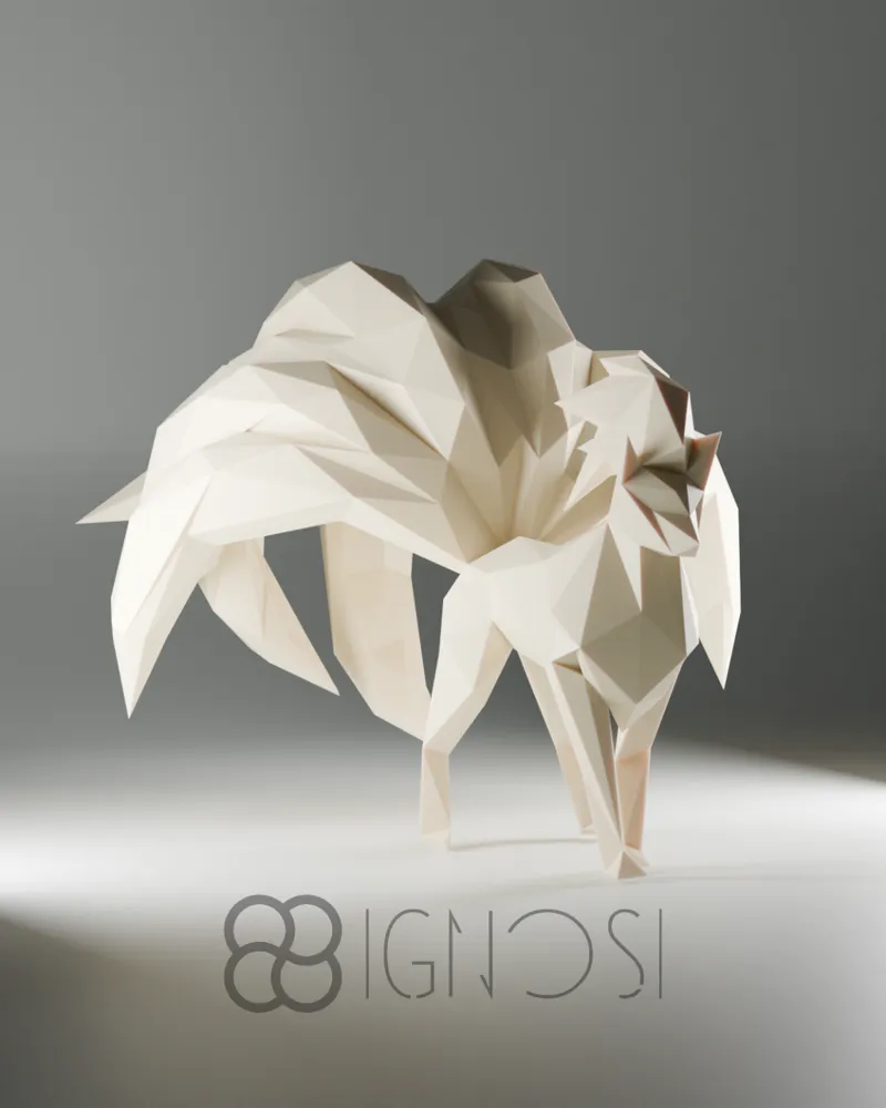 (#38) Ninetales Low Poly