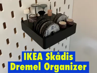 Skadis Dremel Bit Organizer (Minimalist)
