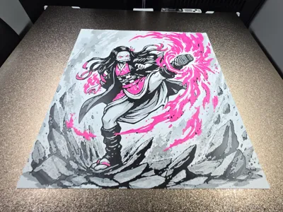 Nezuko Pink 200x200 Hueforge