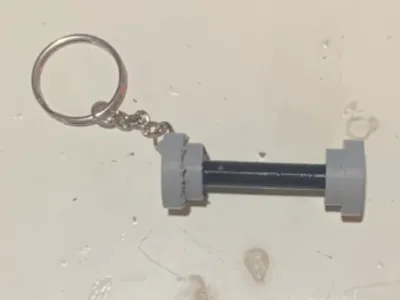 Dumbbell Keychain