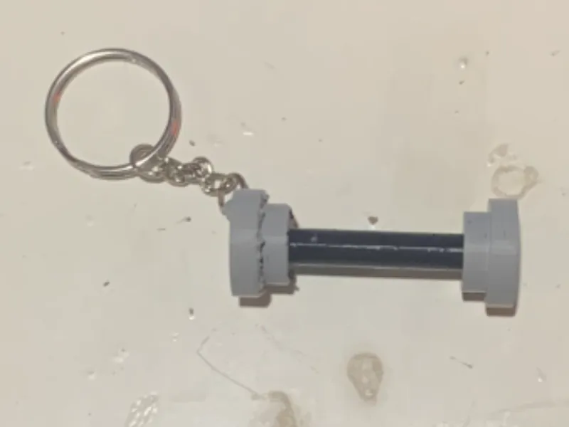 Dumbbell Keychain