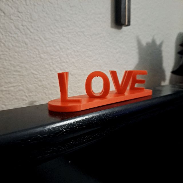 Love You Text Flip