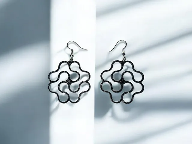 Sinuous lines earrings