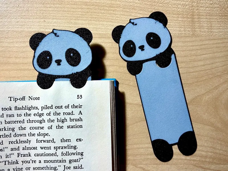 Panda Bear Peeking Bookmark