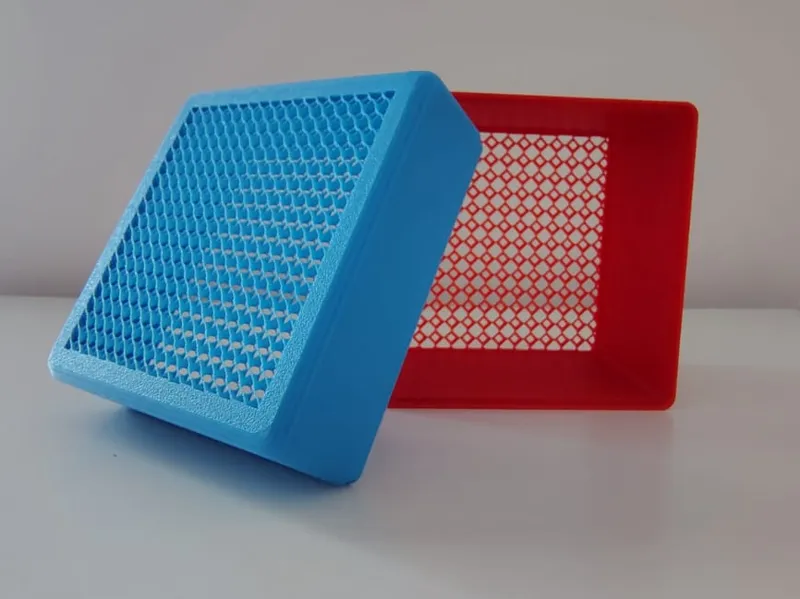 box with decoration honeycomb