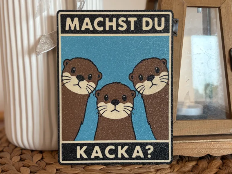 Die drei Otter fragen: Machst du Kacka?