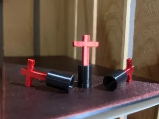 Cross valve cap