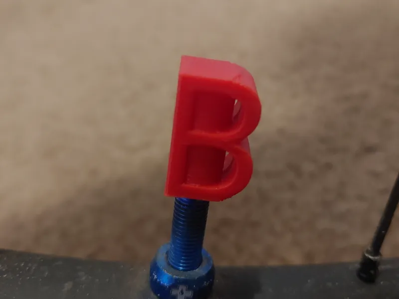 Letter B Valve Cap