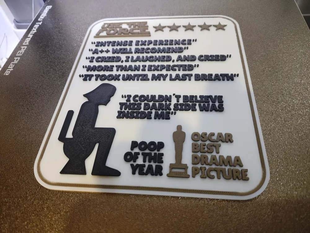 Rate your Bathroom Experience! Hilarious and funny - Free 3D Print ...