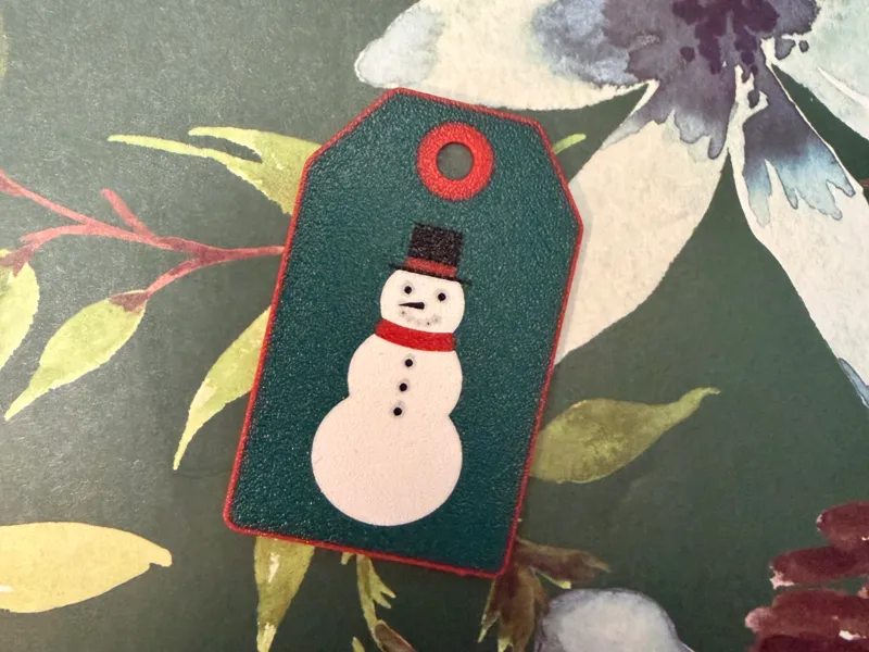 Snowman Gift Tag