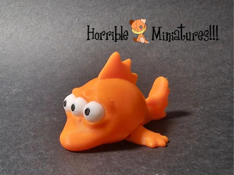 Blinky the 3 Eyes fish articulated