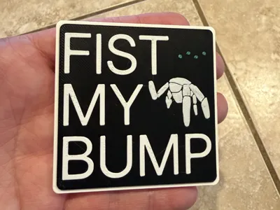 Fist My Bump Magnet - Four 8x3 magnets