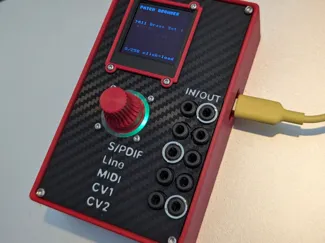 Amyboard case - with display and rotary encoder