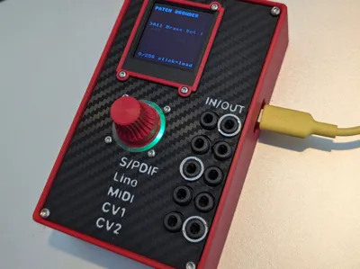 Amyboard case - with display and rotary encoder