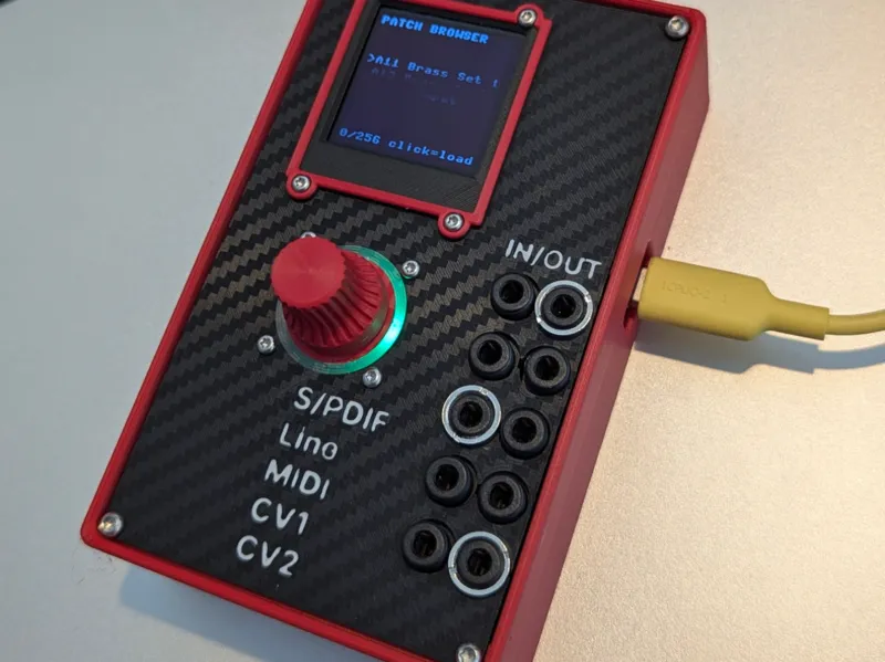 Amyboard case - with display and rotary encoder