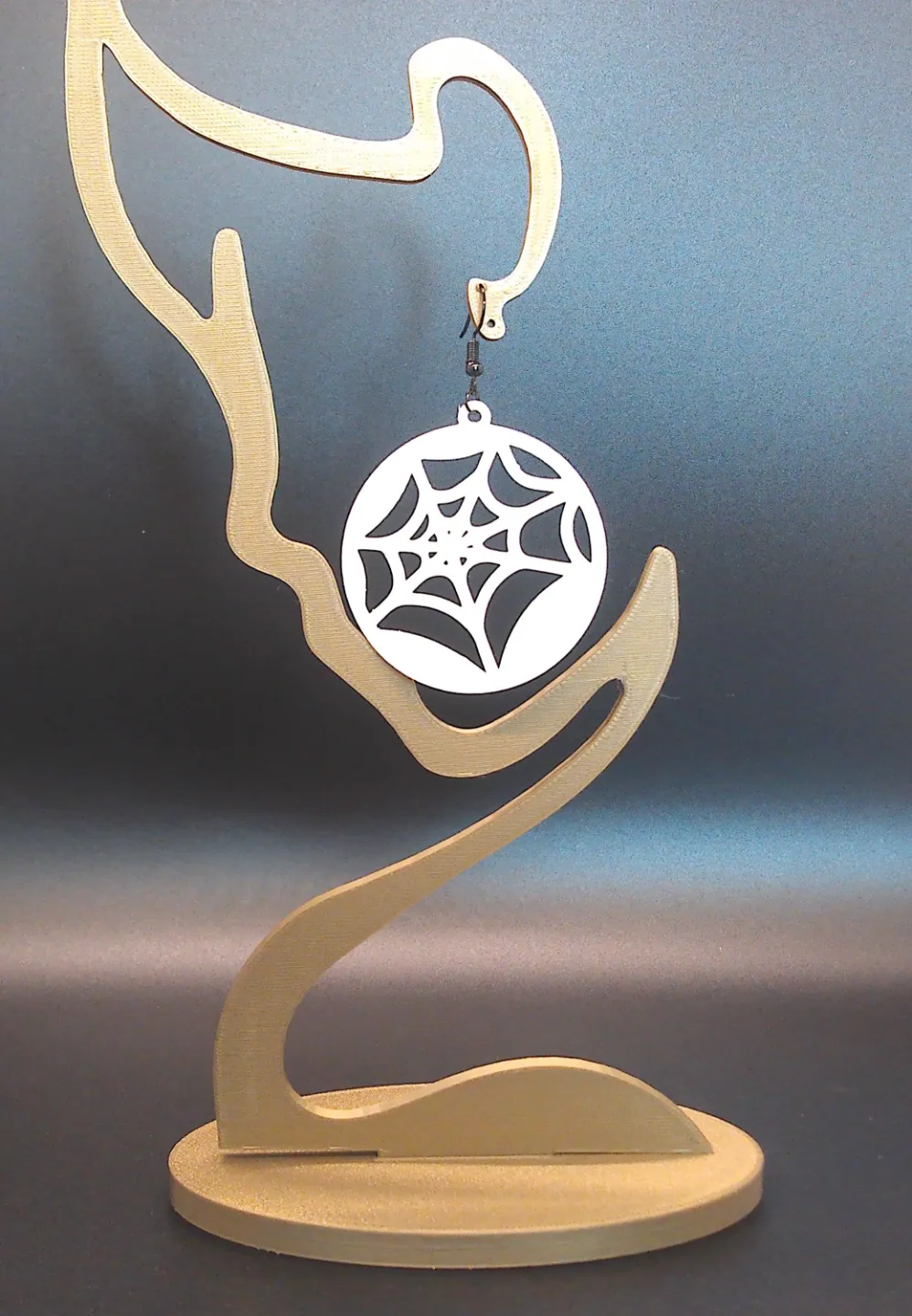 Web Earrings v2 view 3