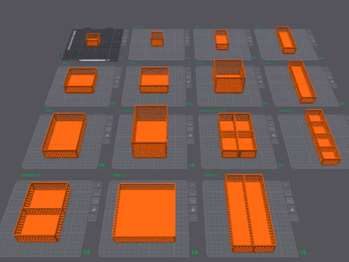 Hex Bin Collection - Gridfinity Remixed by Phoenyx - MakerWorld