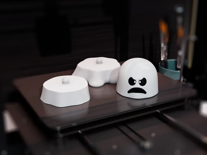 Ghost Spinner Toy  Print-in-Place Rotating Head