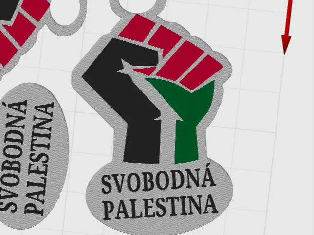 Svobodná Palestina _Klíčenka