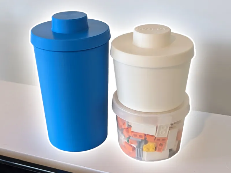 Brick Cannister Cups - Stackable!