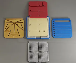 Sticky/Post it Note holder and stencils